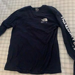the north face navy long sleeve